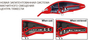 Воблеры фирмы Duel Yo-Zuri. Модель Duel Hardcore Shallow Crank 65F F968